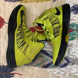 Lime green Nike  hyperdunks size 8